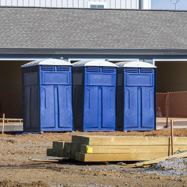Heavy-duty construction site porta potty in Benton Harbor, Michigan